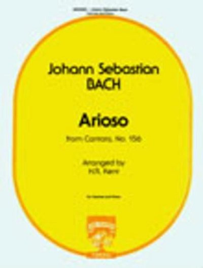 J.S. Bach: Arioso from 'Cantata No. 156', KlarKlv (KASt)