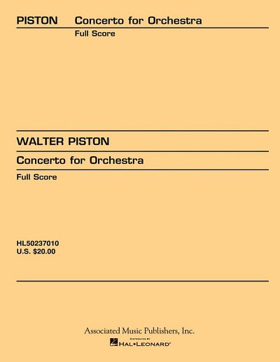 W. Piston: Concerto for Orchestra (1933), Sinfo (Part.)