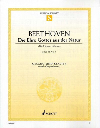 L. v. Beethoven: Die Ehre Gottes Aus Der Natur Op 48/4