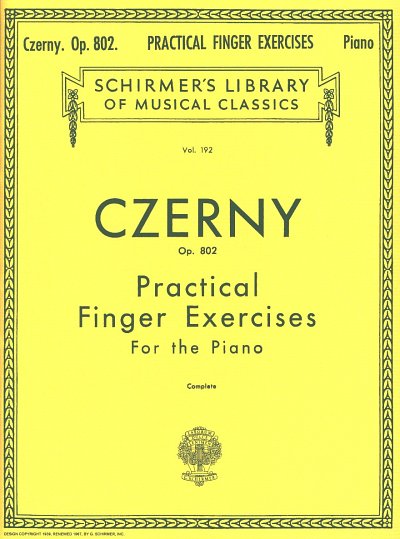 C. Czerny: Practical Finger Exercises op. 802, Klav