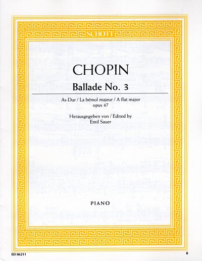 F. Chopin: Ballade No. 3 As-Dur op. 47