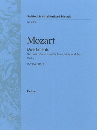 W.A. Mozart: Divertimento D-Dur Kv 334 (320b)