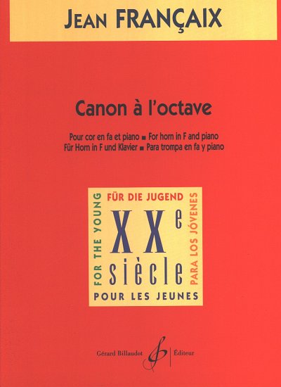 J. Françaix: Canon A L'Octave, HrnKlav (KlavpaSt)