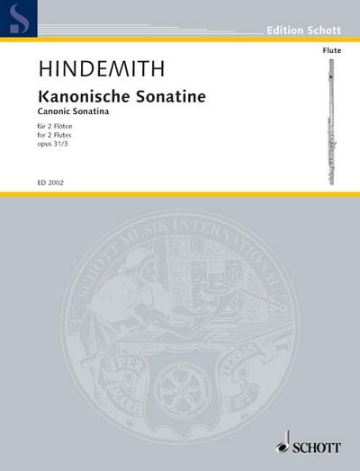 DL: P. Hindemith: Kanonische Sonatine, 2Fl (Sppa)