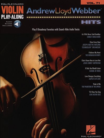 A. Lloyd Webber: Violin Play-Along 71: Andrew Lloyd Webber Hits