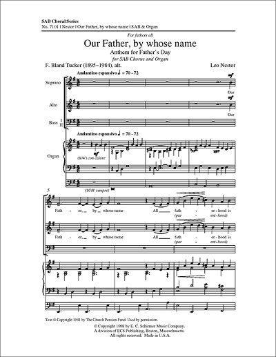 L. Nestor: Our Father, By Whose Name