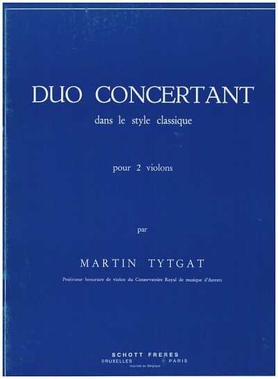 Tytgat, Martin: Duo Concertant