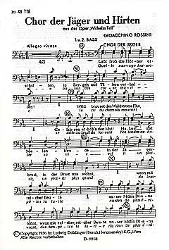 G. Rossini: Chor Der Jaeger Und Hirten (Wilhelm Tell)