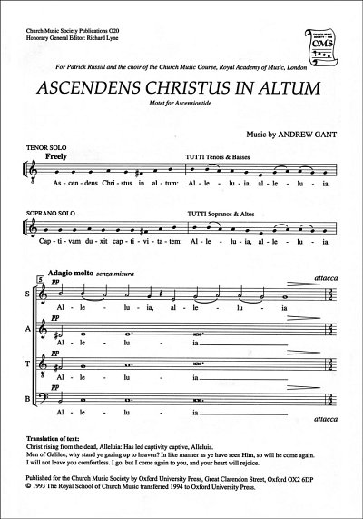 Ascendens Christus in altum, Ch (Chpa)
