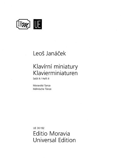 L. Janá_ek: Klavierminiaturen 2, Klav