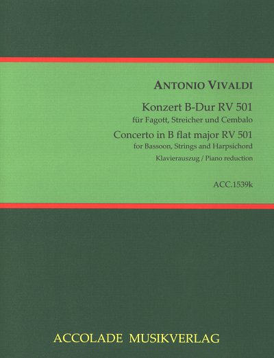 A. Vivaldi: Konzert fuer Fagott, Streiche., Fagott, Klavier