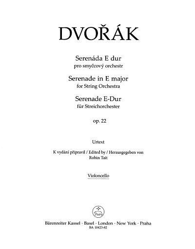 A. Dvorak: Serenade E-Dur op. 22, Stro (Vc)