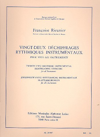22 Dechiffrages rythmiques instrumentaux (Part.)