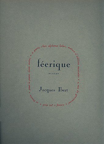 J. Ibert: Feerique, Klav