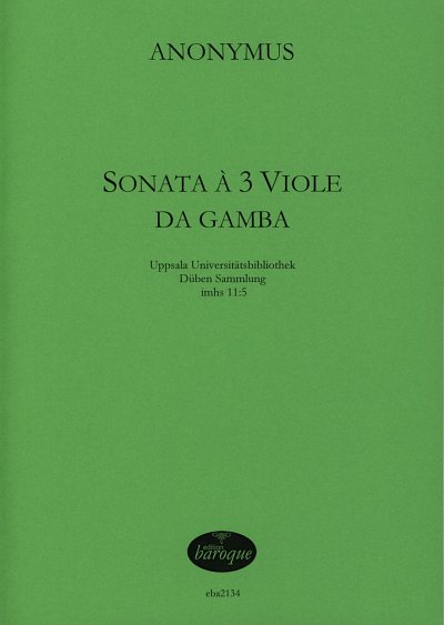 Anonymus: Sonata für 3 Viole da gamba