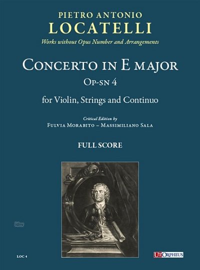 P.A. Locatelli: Concerto in E major op. 4, VlStrBc (Part.)