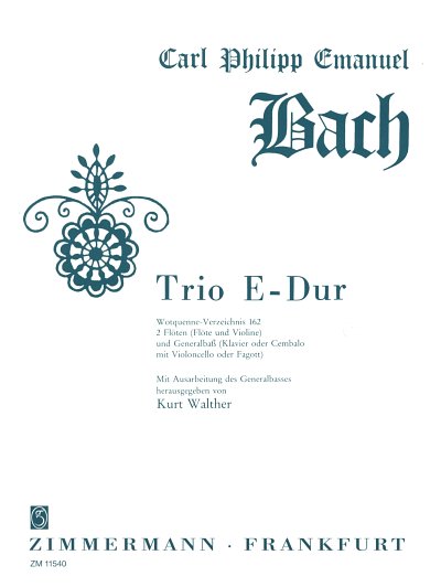 C.P.E. Bach: Trio E-Dur Wq 162