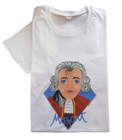 W.A. Mozart: T-Shirt Mozart Größe XL