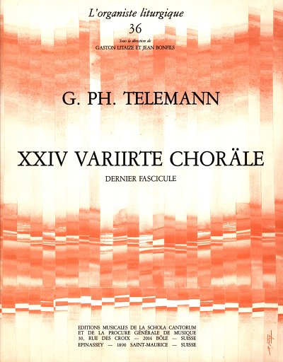 G.P. Telemann: 24 variirte Choräle III, Orgm/Hrm