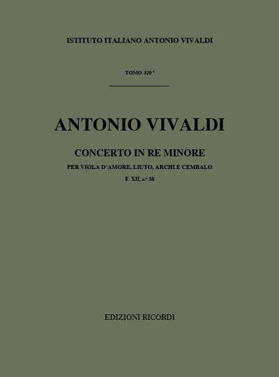 A. Vivaldi: Concerto in Re minore, Kamens (Part.)