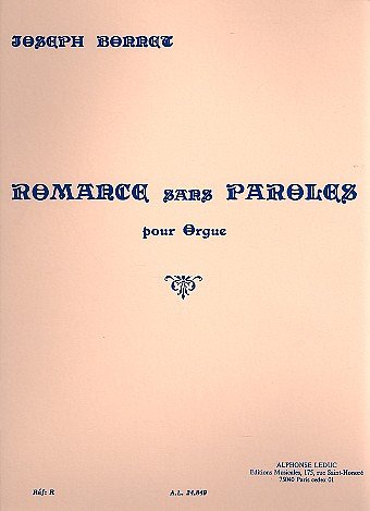 J. Bonnet: Romance Sans Paroles Op.7 No.8