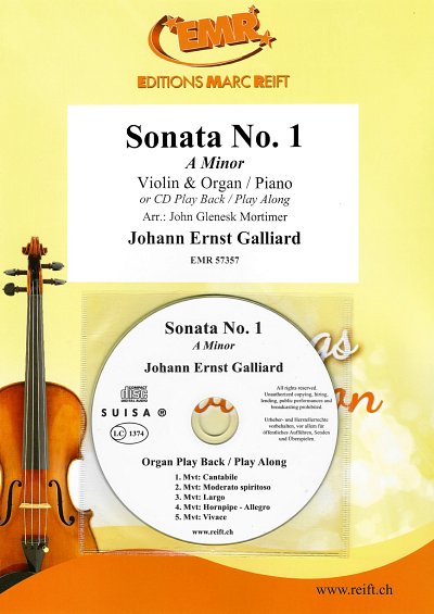 DL: J.E. Galliard: Sonata No. 1, VlKlv/Org
