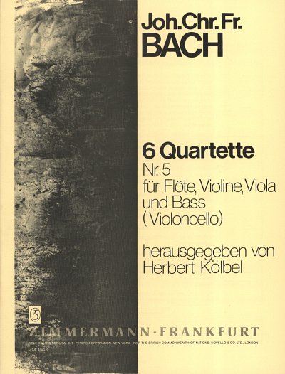 J.C.F. Bach: Floetenquartett 5