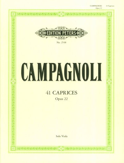 B. Campagnoli: 41 Capricen Op 22