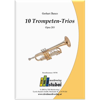 G. Banco: 10 Trompetentrios op. 203, 3Trp (Pa+St)