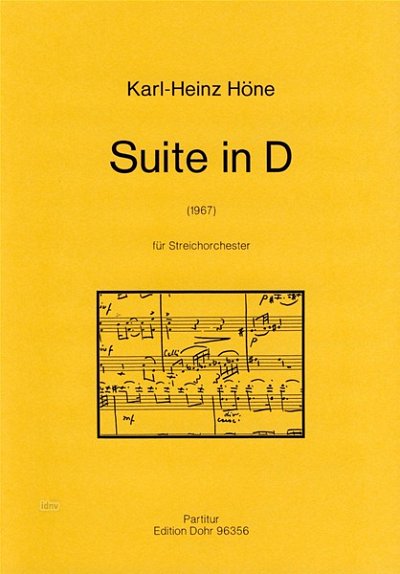 K. Höne: Suite in D, Stro (Part.)