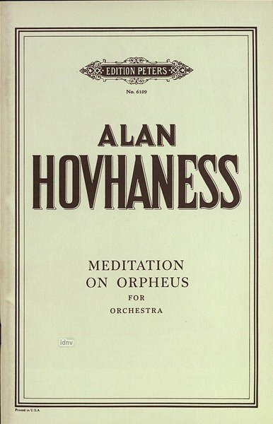 A. Hovhaness: Meditation Ueber Orpheus Op 155