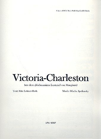 M. Spoliansky: Victoria-Charleston