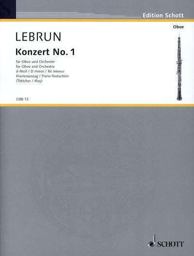 L.A. Lebrun: Konzert Nr. 1  d-Moll, ObOrch (KASt)