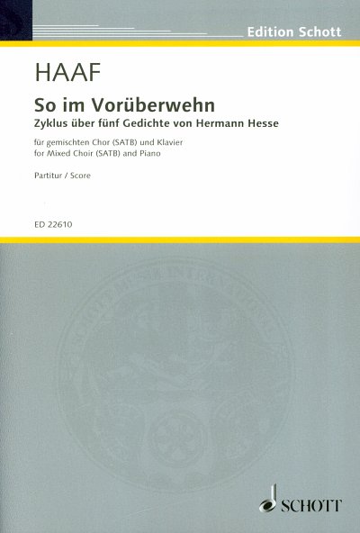 A. Haaf: So im Vorueberwehn, GchKlav (Part.)