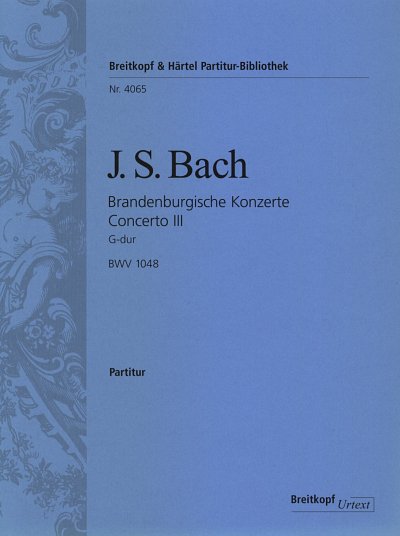 J.S. Bach: Brandenburgisches Konzert Nr. 3 G, StroBc (Part.)