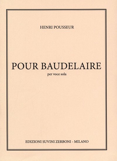 H. Pousseur: Pour Baudelaire