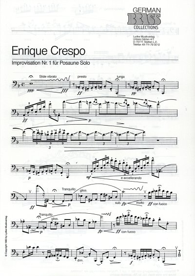 E. Crespo: Improvisation Nr 1, Pos