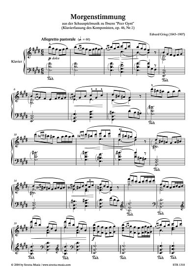 DL: E. Grieg: Morgenstimmung aus der Schauspielmusik zu Ibse