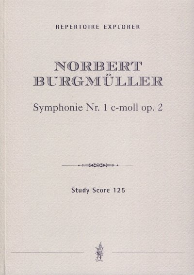 Burgmüller, N.: Sinfonie c-Moll Nr. 1 op. 2, Sinfo (Stp)