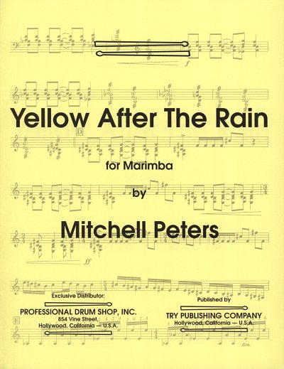 M. Peters: Yellow After The Rain, Mar