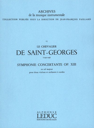 AQ: Symphonie concertante in G major, Stro (Pa+St) (B-Ware)