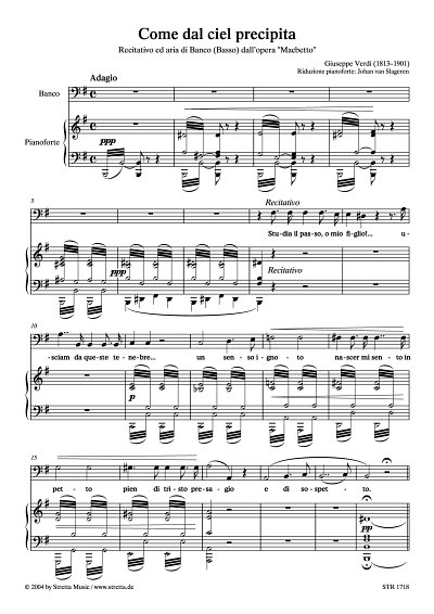 DL: G. Verdi: Come dal ciel precipita Rezitativ und Arie des