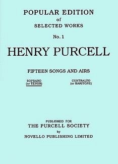 H. Purcell: Fifteen Songs and Airs 1, GesHKlav