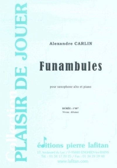 A. Carlin: Funambules, ASaxKlav (Bu)