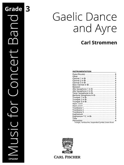 C. Strommen: Gaelic Dance and Ayre, Blaso (Part.)