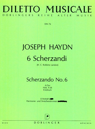 AQ: J. Haydn: Scherzando Nr. 6 A-Dur Hob. II:3, Bar (B-Ware)
