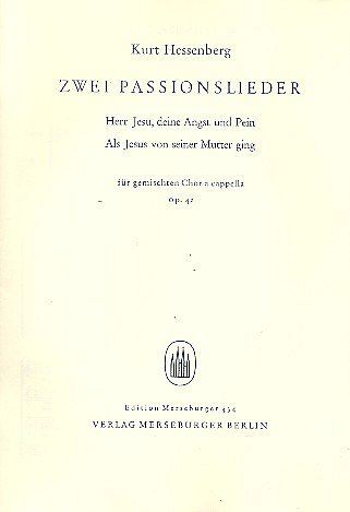 K. Hessenberg: 2 Passionslieder op.42