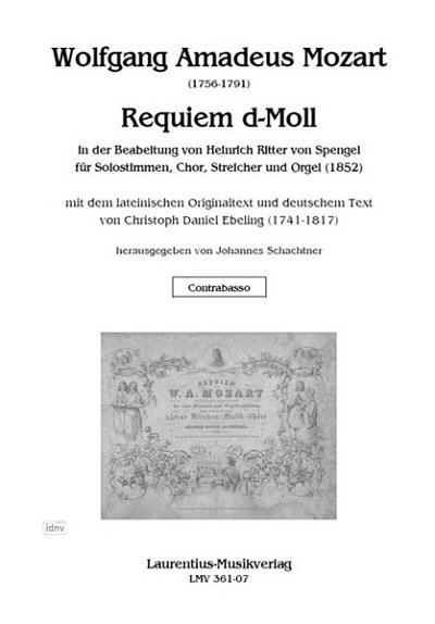 W.A. Mozart: Requiem d-Moll KV 626, GesGchStrOrg (KB)