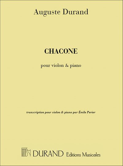 Chaconne Vl-Piano , VlKlav (KlavpaSt)