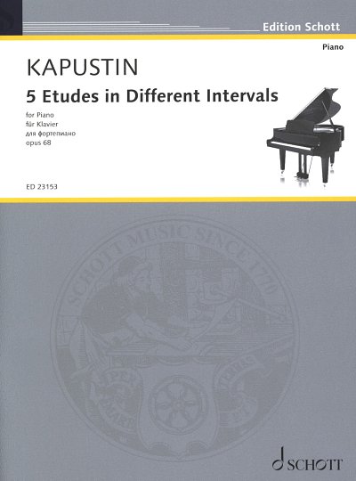N. Kapustin: 5 Etudes in Different Intervals op. 68, Klav